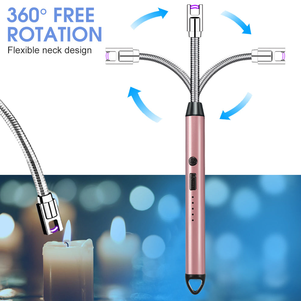 Flameless Bendy Rechargeable Windproof USB Electric ARC Lighter Candle BBQ - Eastlakes Electronics